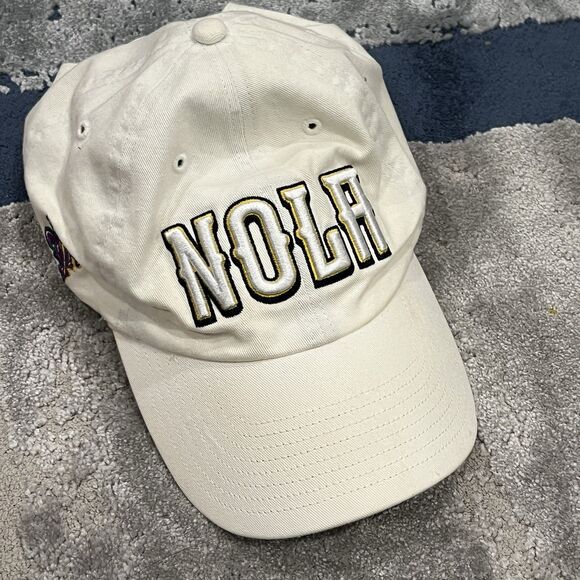 '47 Brand Nola New Orleans Pelicans Retro Script Rope Snapback Hat Cap NBA White - Picture 4 of 12